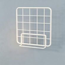 网格架摆摊桌面饰品收纳架白色铁网装饰置物架幼儿园作品展示架子