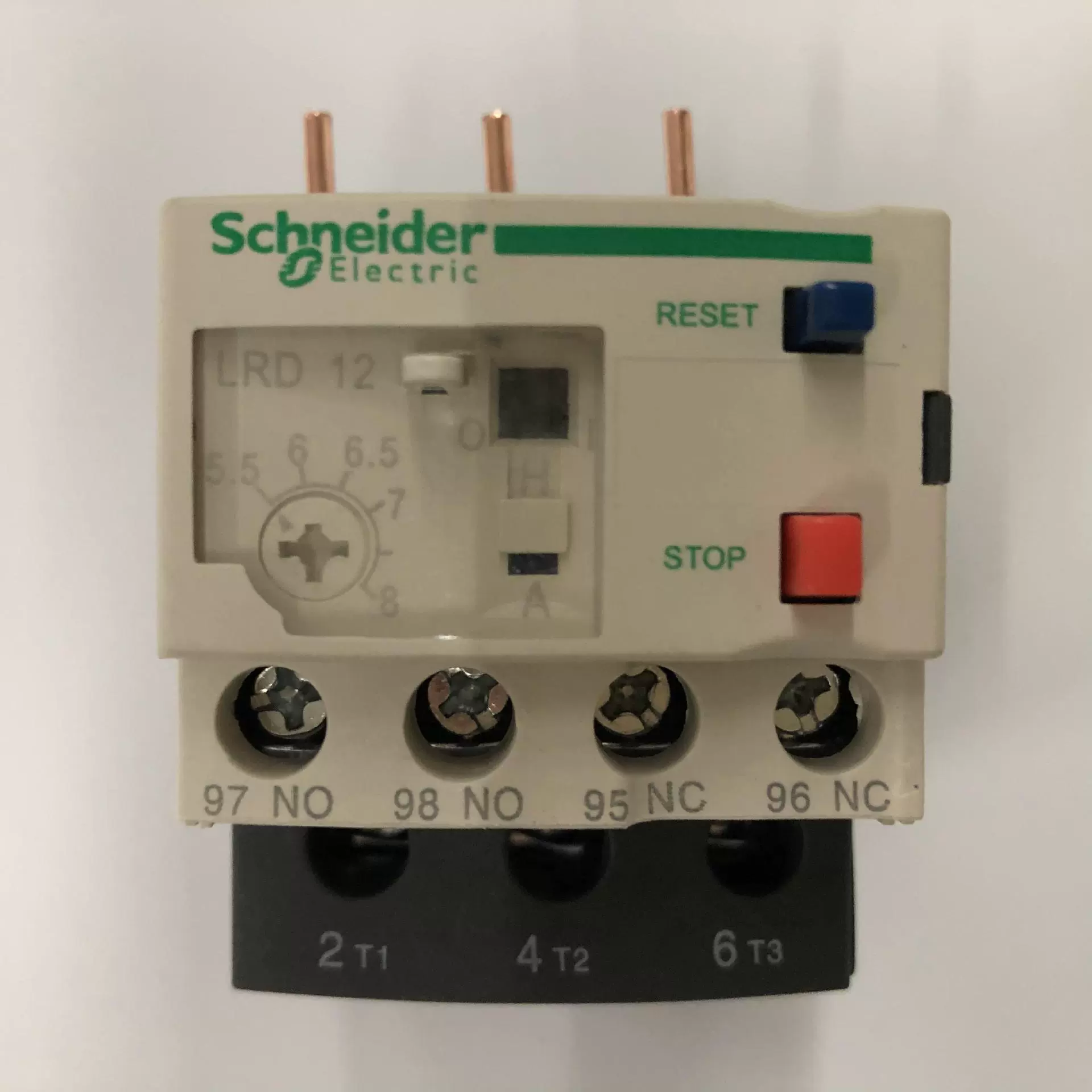 Оригинальное тепловое реле LRD12C 5.5-8A Schneider с защитой от перегрузки по току