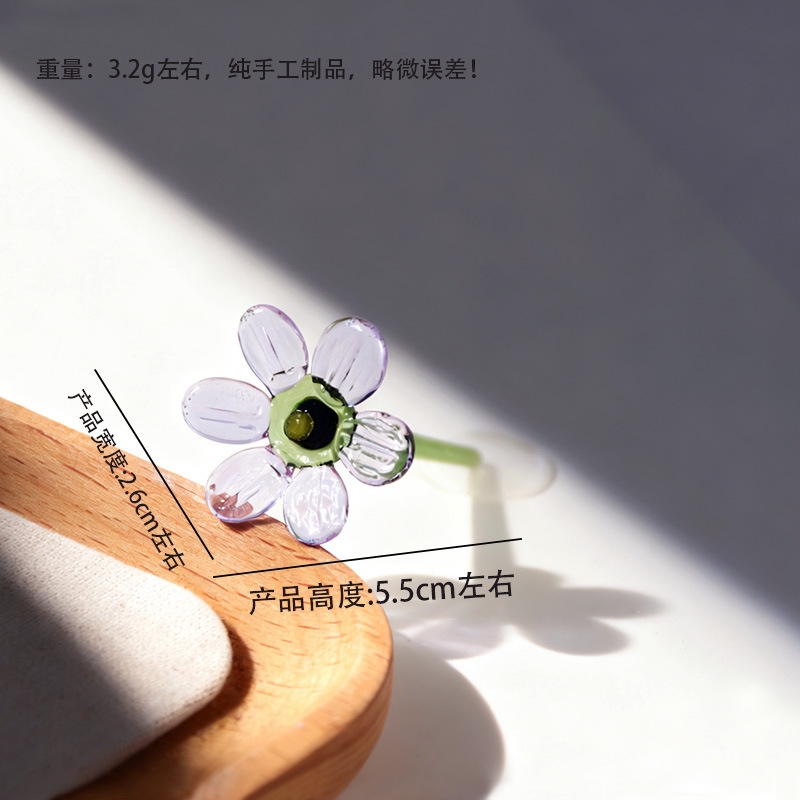 Zibo vidrio artesanía ornamentos maceta de vidrio verde flores regalos de diciembre decoración de oficina image 22