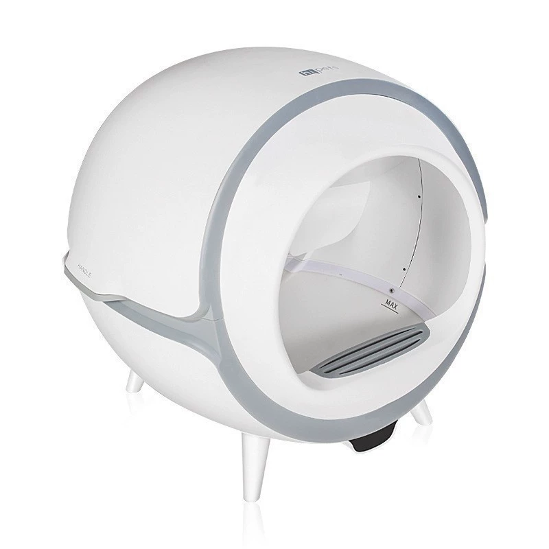 Готовый полностью автоматический кошачий туалет, умный кошачий туалет, закрытый кошачий туалет, большая вместимость, удаление какашек в один клик с помощью мобильного телефона.