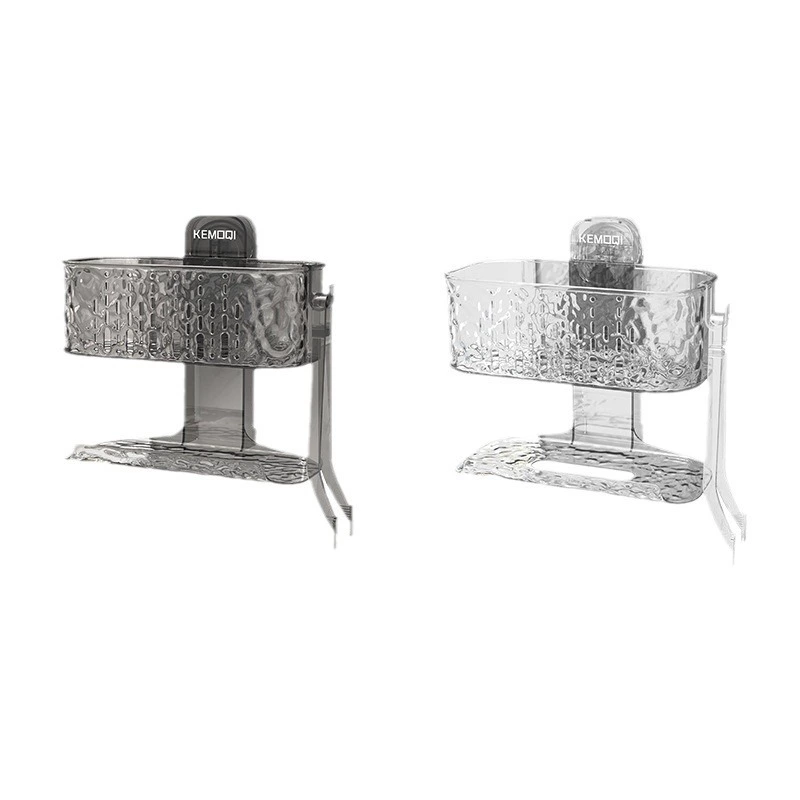 Suction cup storage rack for bathroom sink/ washstand discarded face towel box soft towel bathroom wall-mounted storage rack