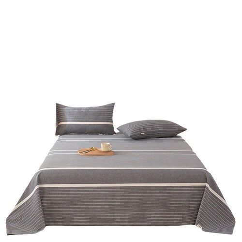 Four Seasons Universal A-Type Pure Cotton Thickening Coarse Gauze Bed Sheet Student Dorm Single or Double Cooling Mat Three-Piece Set Wholesale