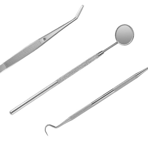 Stainless steel dental tool set dental oral cleaning tools endoscopic tooth picking to remove tartar, stains and tartar
