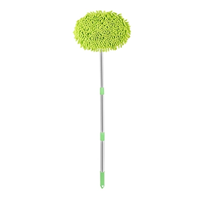 Car cleaning tools, anti-injury aluminum alloy three-section telescopic
