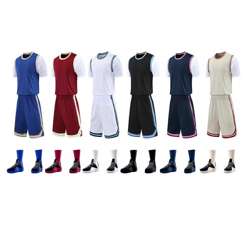Girls Basketball Uniform Suit Adult and Kidsren Short-Sleeved Training Game Team Uniform Group Purchase Jersey Unit College Basketball Uniform