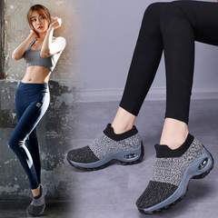 Cross-border women's round-toe mesh women's casual shoes sleeves mesh breathable foreign trade shoes manufacturers wholesale women's socks shoes