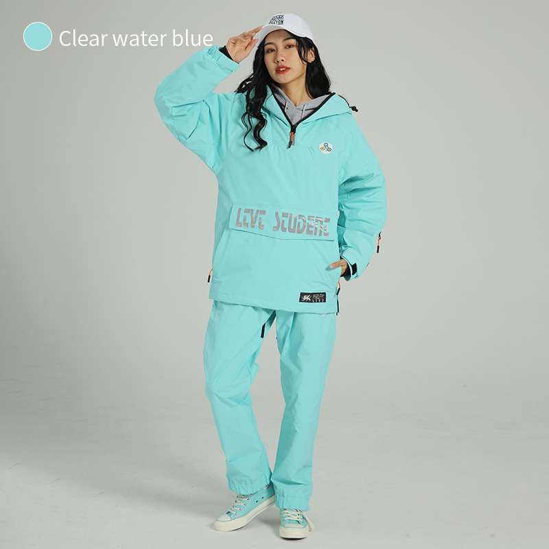 Zimní sněhová kombinéza, snowboardová kombinéza pro ženy i muže, pár, sněhové pole, kontrola, zesílená, teplá, větruodolná_voghion.com