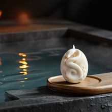 文信 蛇形香薰蜡烛硅胶模具 DIY恐怖权杖树脂摆件蜡烛磨具跨境