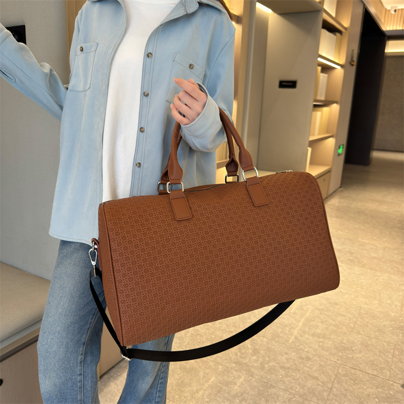 Bolsa de viaje portátil transfronteriza simple color sólido bolsa de equipaje de gran capacidad bolsa de ocio al aire libre bolsa de natación al por mayor