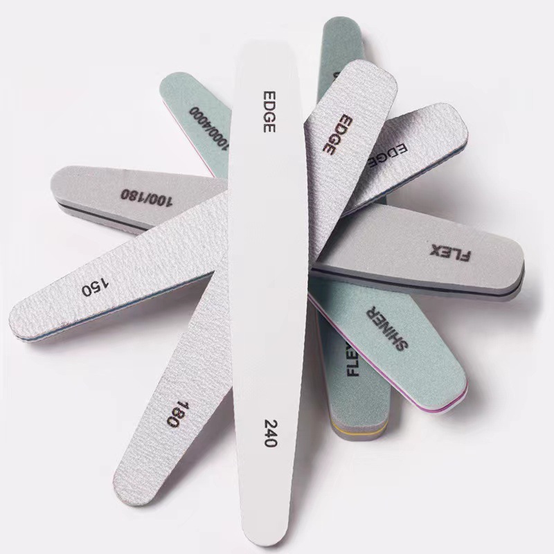 Nuevo juego de combinación de uñas transfronterizo, juego de lija de manicura de manicura, tira de pulido, desenclavado, juego de tiras para frotar uñas