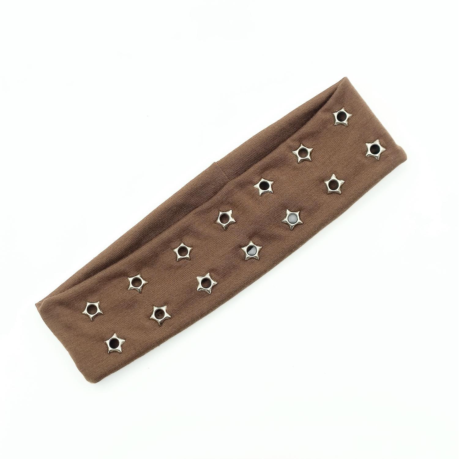 HW250301-22.5x6cm弹力布+14五角星气眼朋克