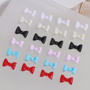 Japanese online red with bow nail accessories small bow tie resin texture stereo DIY nail accessories wholesale