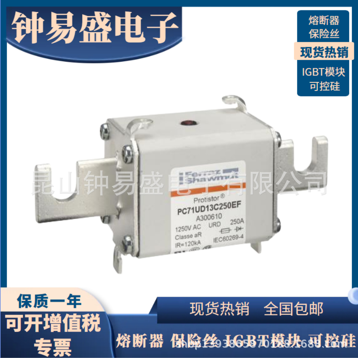 全新罗兰熔断器 PC71UD13C250EF A300610/PC71UD13C250PA B301163