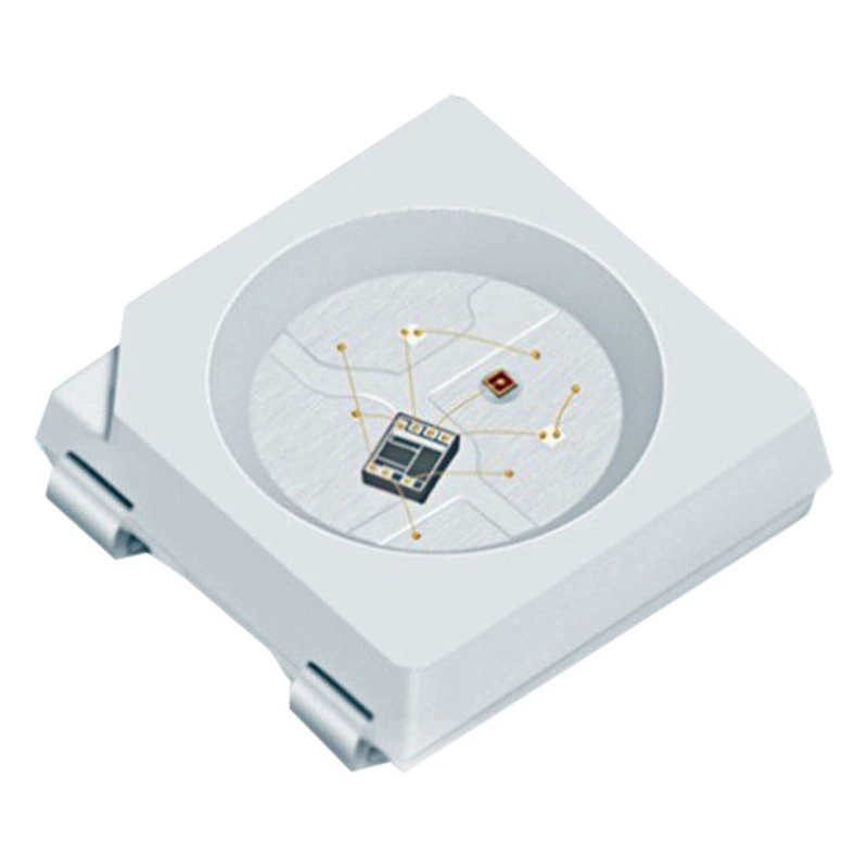 Программируемые цветные светодиодные бусины RGB5050 со встроенным чипом, 12В, с эффектом фантазийных цветов, функцией возобновления работы при прерывании, быстрым и медленным миганием.