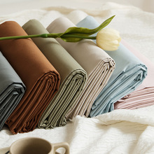 单品纯棉水洗棉被套纯色单件被罩单人双人民宿公寓床单床笠1.8米