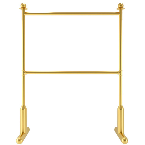 Double-layer clothes hanger floor-standing household balcony drying clothes hanger bedroom simple lifting rod coat rack storage rack