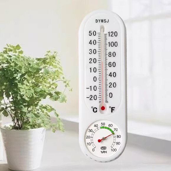Temperature and Humidity Meter for Indoor Home Use, Thermometer for Outdoor Wall-Mounted Greenhouse Farming Temperature and Humidity Meter for Indoor Home Use, Thermometer for Outdoor Wall-Mounted Greenhouse Farming