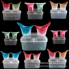 現物洗眼カップ指紋タイプのダブルカラーシリカゲル10ml目のケアは、2つのケースをリサイクルして卸売りすることができる