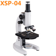 XSP-04生物显微镜1250倍金属单目直筒小初中学生用养殖水质光教师