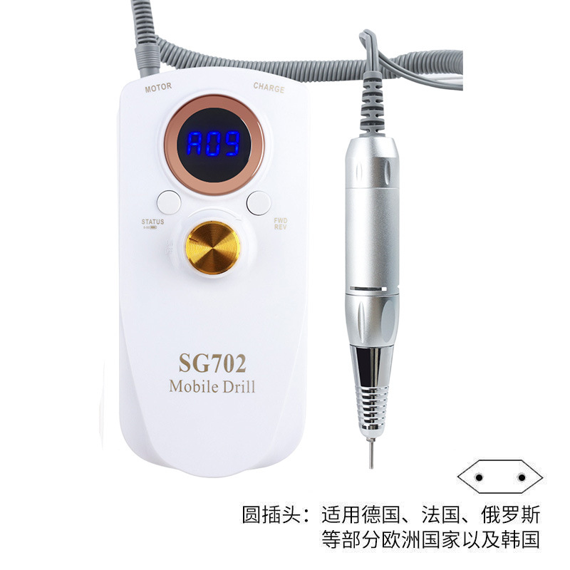 Disposición de almacenamiento eléctrico de 35000rpm ajustable velocidad de rotación de la máquina de molienda eléctrica especial para la tienda de uñas