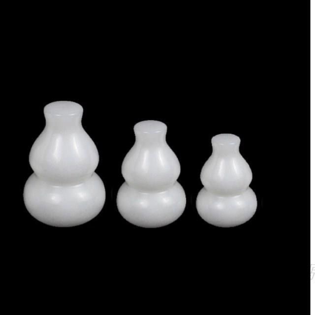 Wholesale Hanbaiyu Gourd, White Jade Gourd Ornament for Home Feng Shui, Afghan Jade Hanging Decor, Street Vendor Gift