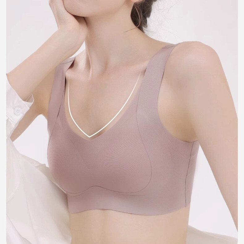 European and American Size Seamless Anti-Slip Bra with Push-Up Effect, Vest-Style, Comfortable for Yoga and Light Workouts European and American Size Seamless Anti-Slip Bra with Push-Up Effect, Vest-Style, Comfortable for Yoga and Light Workouts
