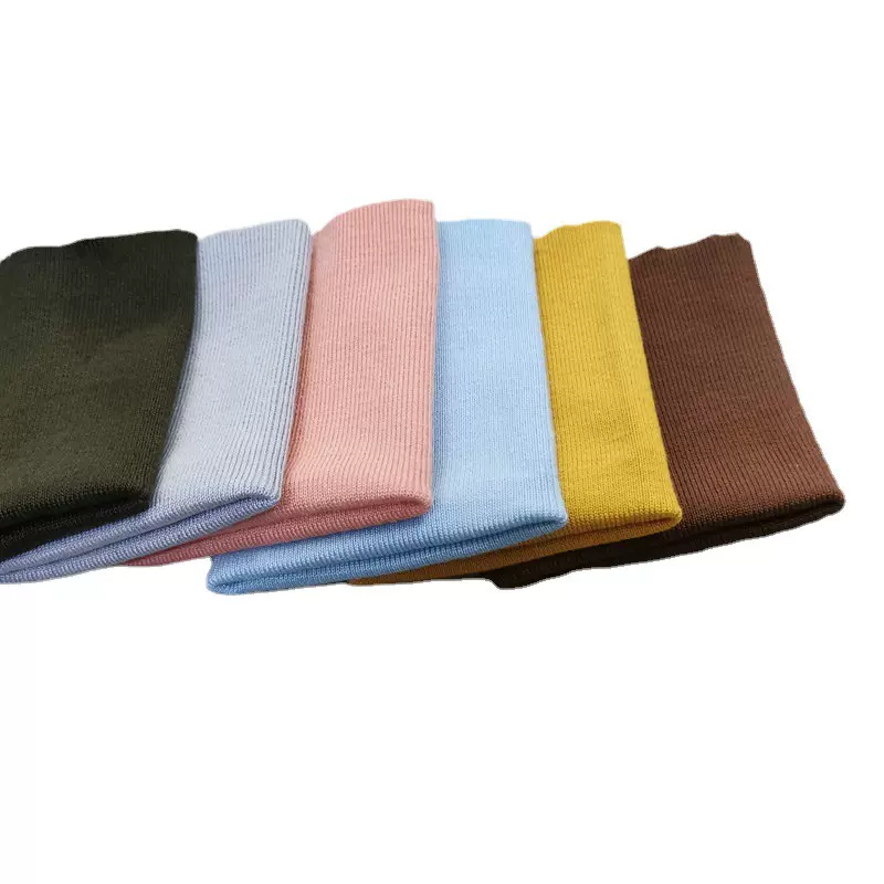 厂家9cm宽丝光棉无缝罗纹袖口羽绒服袖口卫衣袖口罗口服装辅料