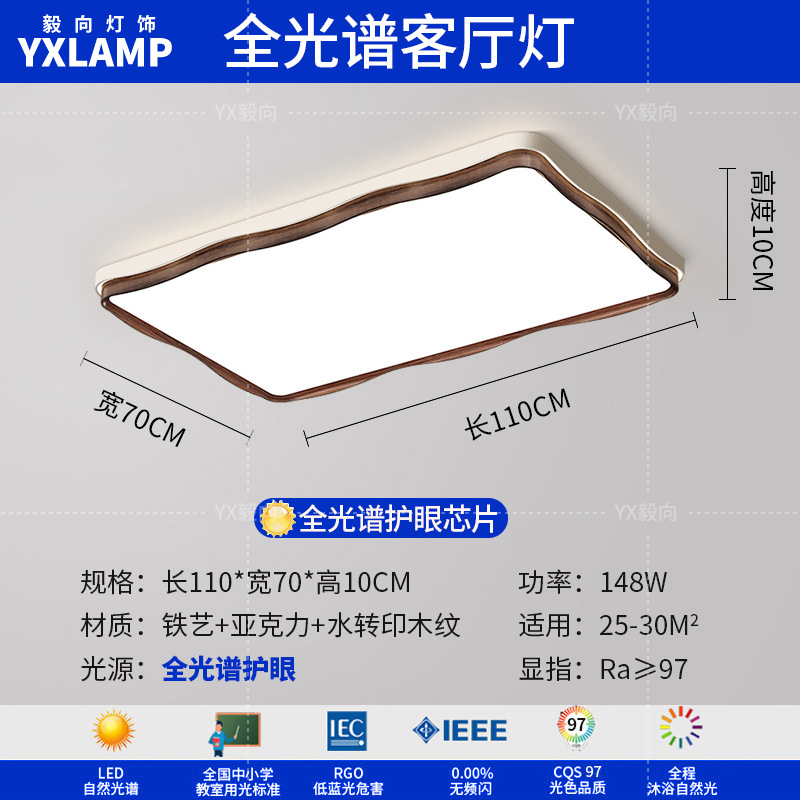 Luz de techo de la sala de estar retro