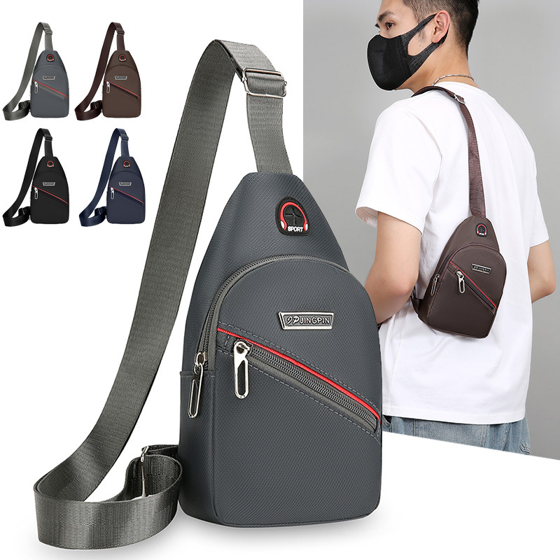 Nuevo bolso de pecho casual para hombres coreanos bolso deportivo para hombres bolso de hombro mochila pequeña bolso de pecho bolso de bicicleta