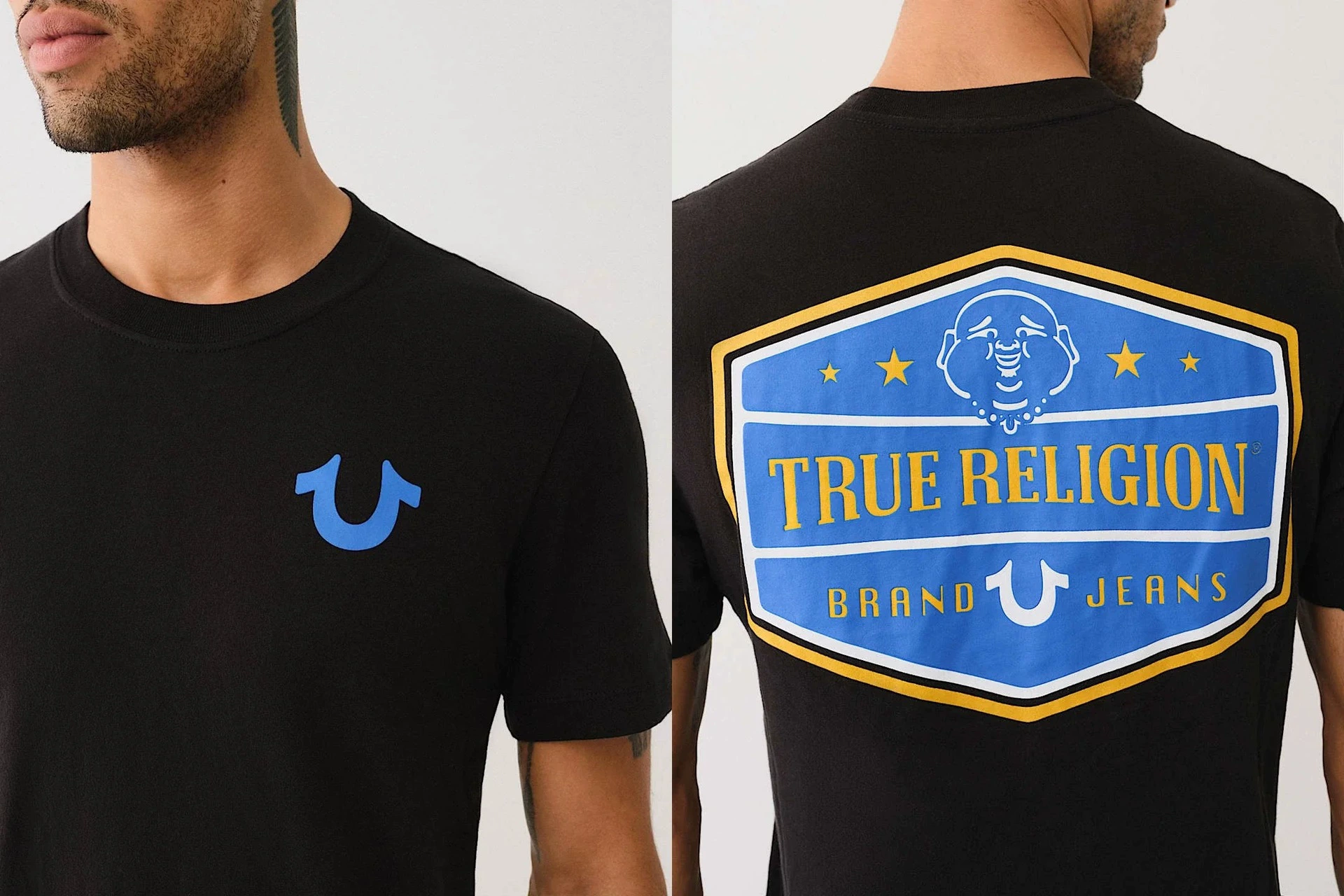 Футболка True Religion женская, короткие рукава, мужская винтажная повседневная