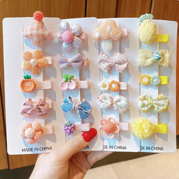 Hermoso cabello no dañino bebé pequeño clip de cabello bebé clip de cabello para niños clip de cabello para niña pequeña clip de cabello BB