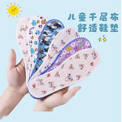 純綿布子供の靴マットは通気性があり、汗を吸うことができます。