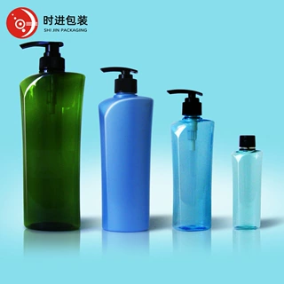 定制700ml洗发水瓶 pet塑料扁瓶400/200/80ml套装瓶 护发素瓶子