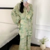 2421 Qinghe+Hair Circle HX long -sleeved large size set