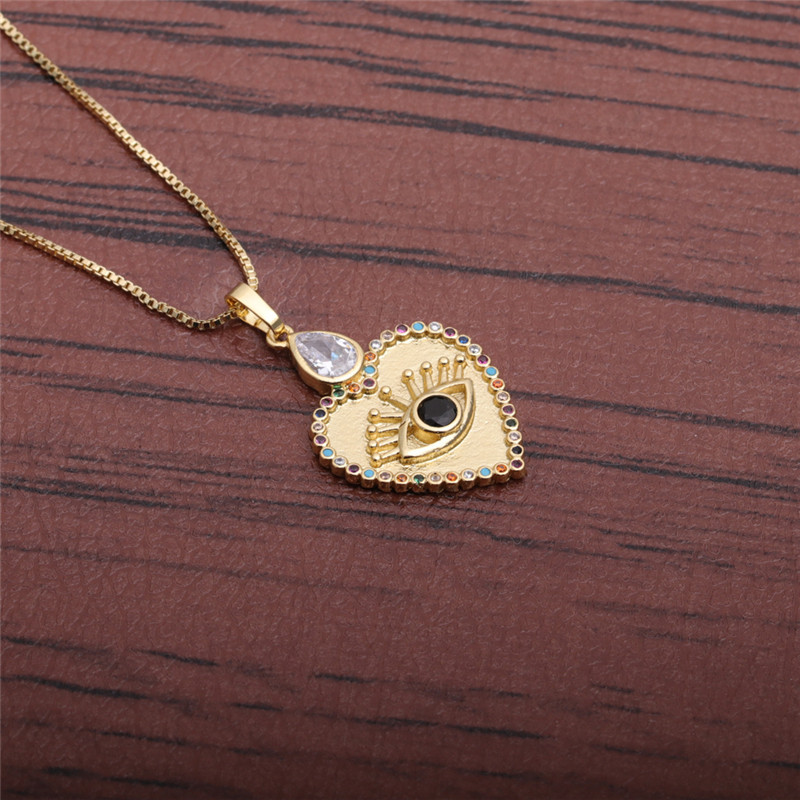 Fashion Devil's Eye Pendant Necklace display picture 3