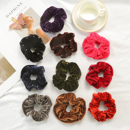 Women's Autumn/Winter Style Hair Accessories, Influencer Hair Ties, Geometric Shape Fashion, Simple and Minimalist Daily Wear, Purple Accents for Braiding Hair