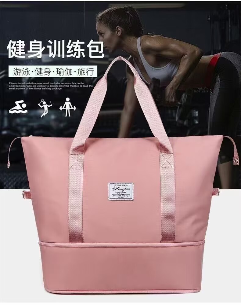 Foldable Travel Bag Women's Short Trip Handbag Extra Large Capacity Gym Bag Lightweight Maternity Storage Business Travel Luggage