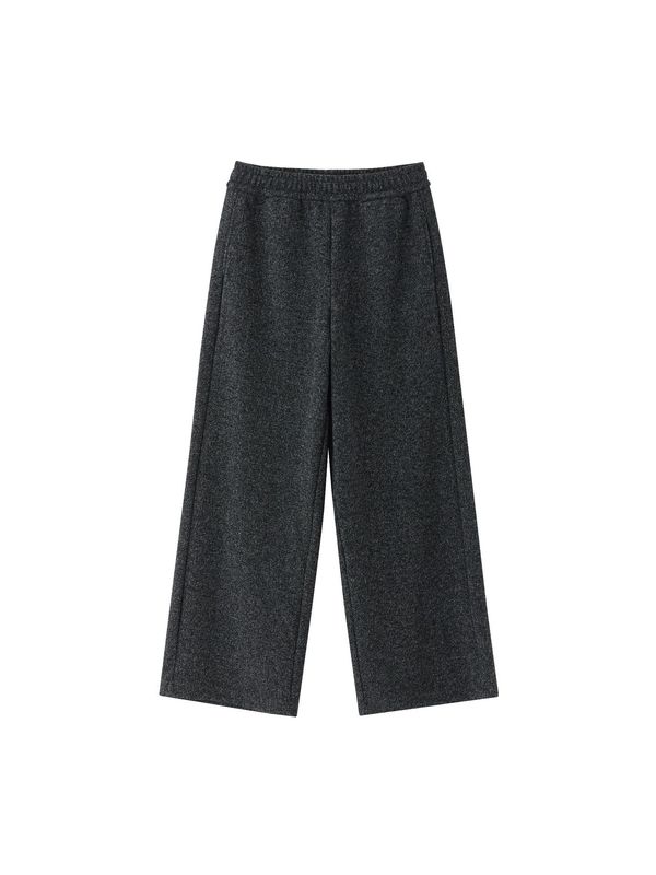 慵懒休闲直筒裤女2025秋冬新款羊毛垂感阔腿裤保暖宽松显瘦长裤|undefined