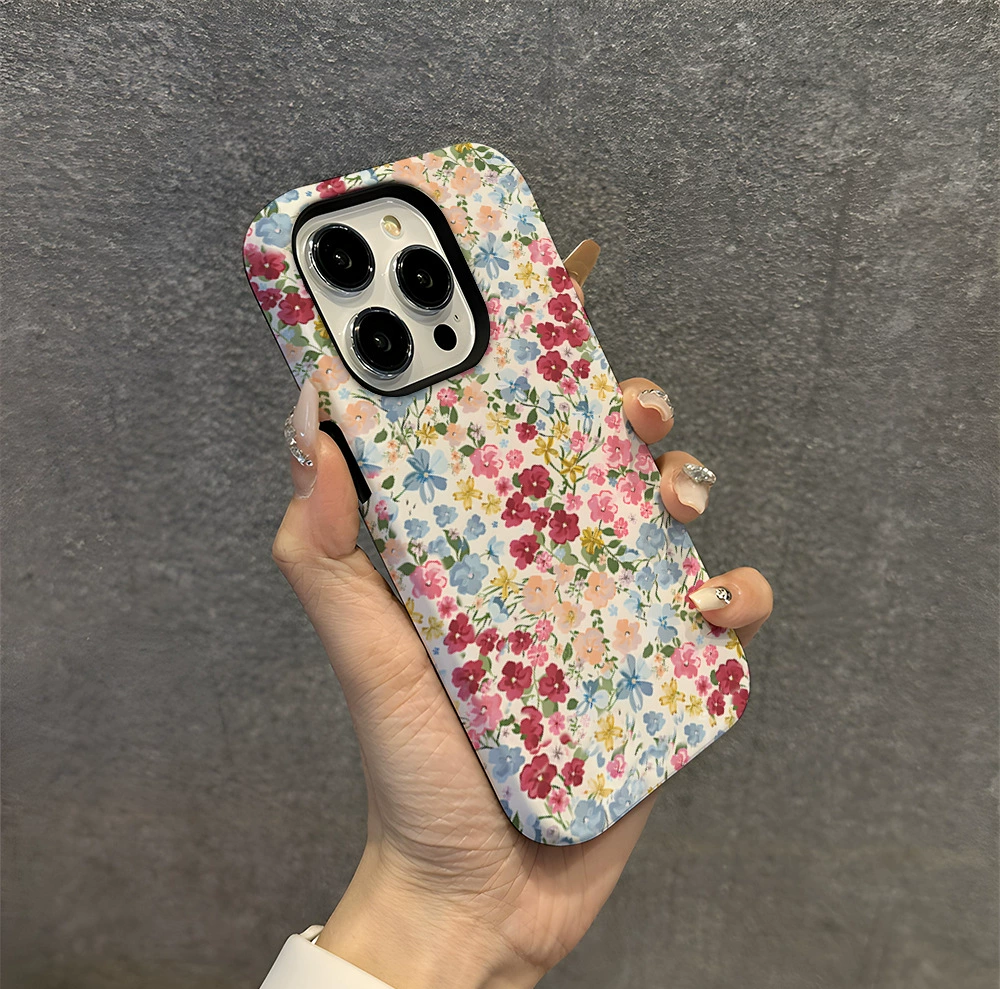 Apple, чехол для телефона, iPhone11, мобильный телефон, iPhone16 Pro, цветной цветок, (Cross-border trading)