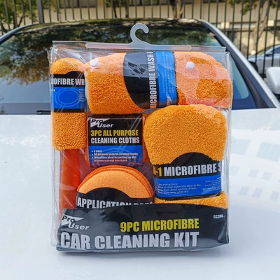 Car Cleaning 9-Piece Set Car Car cleaning tools - orange-9-piece-set-clean-nine-piece-set