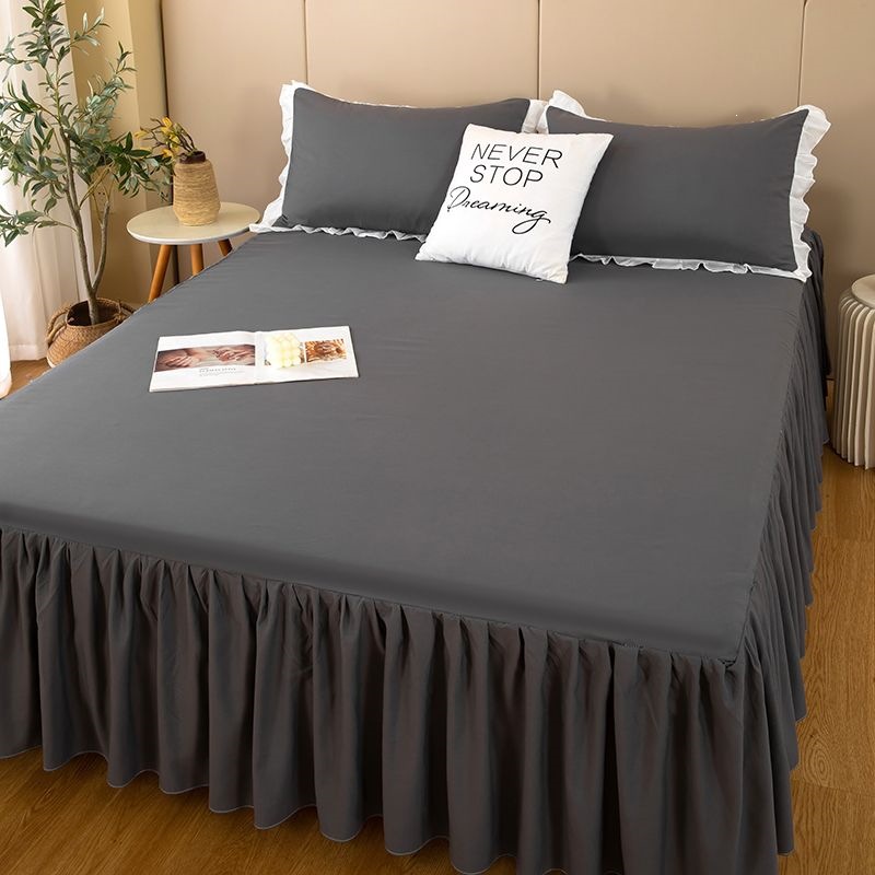 Una sola pieza de ropa de cama de color princesa coreana estilo hogar ropa de cama cubierta sábanas de cama gazebo cubierta de lana fábrica al por mayor transfronteriza