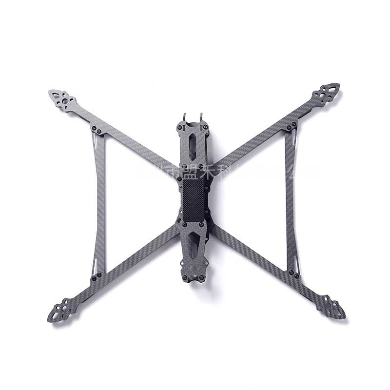 碳纤维无人机机架定做碳纤维制品配件加工碳纤维复合材料板定制