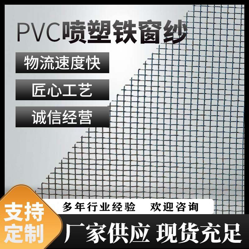 PVC喷塑铁窗纱