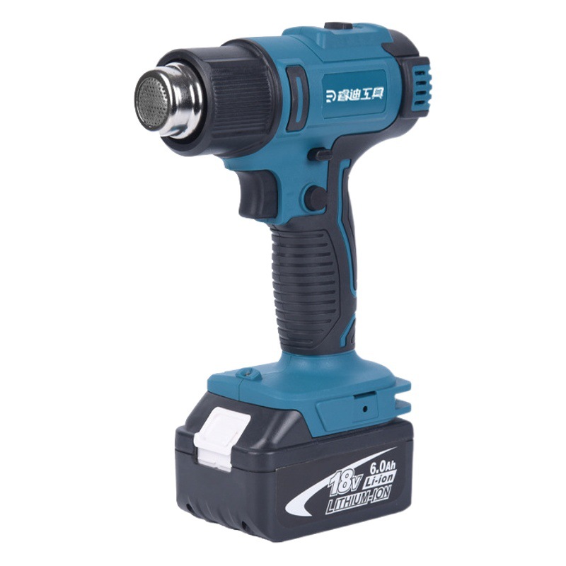 Mutian pistola de aire caliente de litio eléctrico digital pantalla control de temperatura pistola de aire caliente pequeña carga de plástico inalámbrico pistola de soldadura portátil de alta potencia