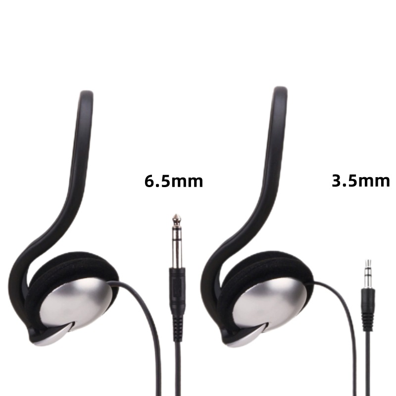 Estudiantes piano electrónico auriculares de guitarra 6.5mm enchufe auriculares de instrumentos 3.5 cableado auriculares al por mayor