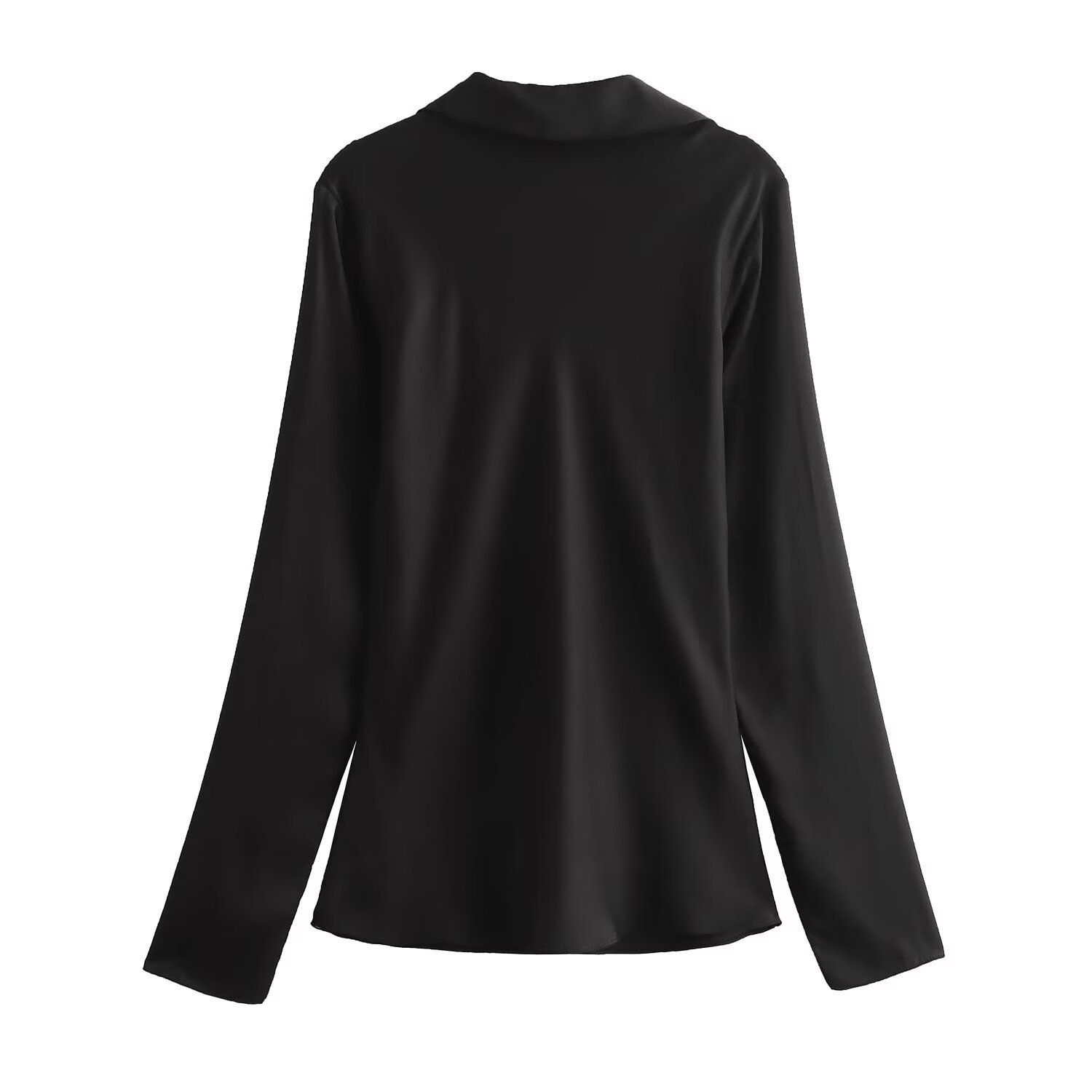 Tie Placket Type Wholesale Women's Sexy Streetwear Solid Color Long Sleeve Knot Blouses