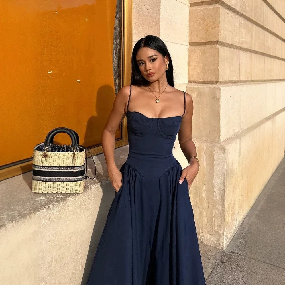 Amazon European and American Style Suspender Evening Dress 2026 New Model Birthday Party Sexy Sisters Party Elegant Dress