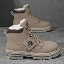 男士马丁靴2025秋季新款加绒加厚户外工装鞋英伦风复古大黄靴男鞋