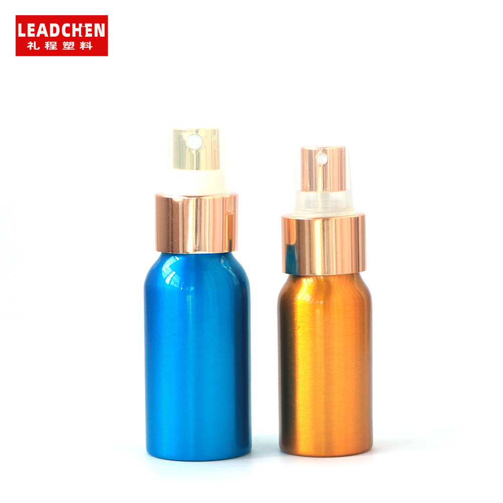 礼程30ml铝瓶金银喷雾瓶 铝瓶细雾 清洁剂瓶 铝瓶喷雾分装