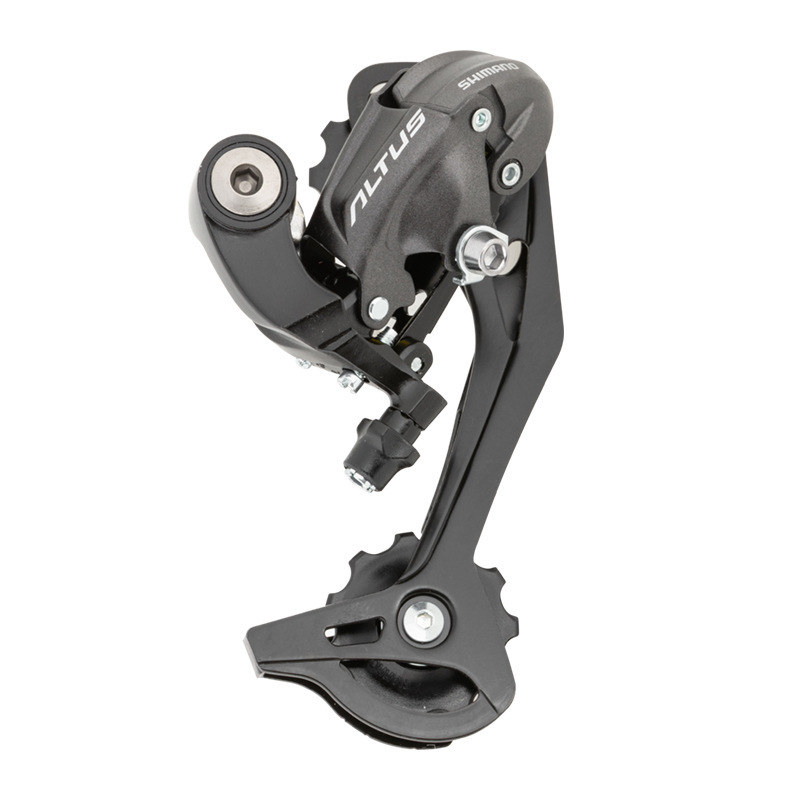 Bicicleta desviador trasero bicicleta de montaña 9 velocidades 27 velocidades posicionamiento trasero dial 370 aleación de aluminio accesorios de reparación de cambio de marcha